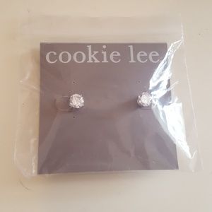 Cz stud earrings. Neverworn